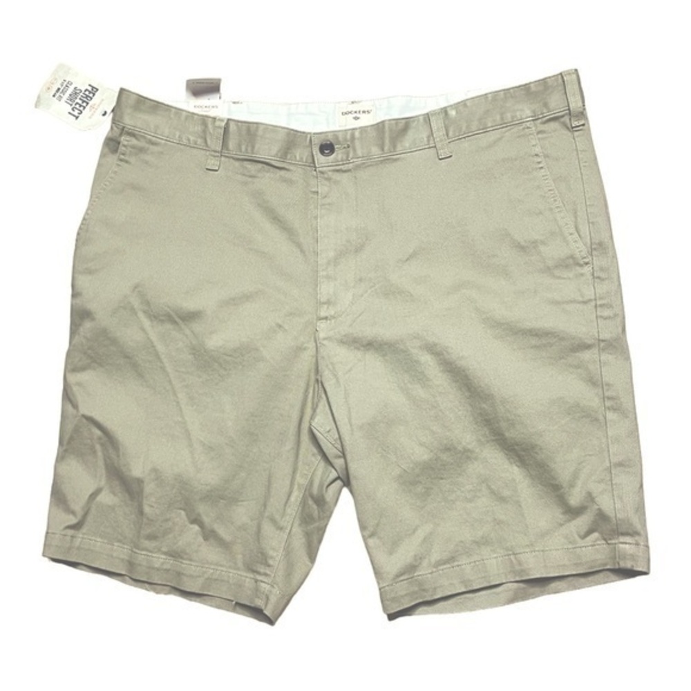 NWT $48 Mens Dockers Khaki The Perfect Short Classic Fit Stretch Shorts Sz 40